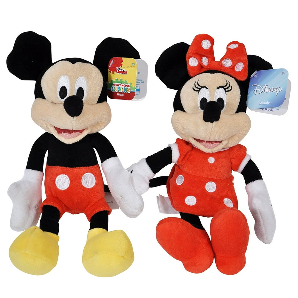 mickey and minnie plush dolls