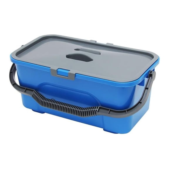 3 Gallon Bucket with Lid - Compact Cleaning Pail - Heavy Duty Plastic Bucket - Home, Garage, Auto - Cleaning Supplies - 11 Liter Pail