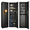 Black, variant on Wall Gun Safe for Rifles, 53"H Hidden Fingerprint In-Wall Gun Cabinet with Adjustable Shelves, Steel Safe, White