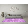 thumbnail image 3 of Ahgly Company Indoor Rectangle Abstract Purple Contemporary Area Rugs, 4' x 6', 3 of 4