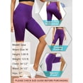thumbnail image 4 of As Rose Rich Women Biker Short High Waist Workout Shorts 3 Pockets, S, 4 of 9