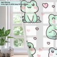 thumbnail image 4 of Sheer Curtains Grommet Drapes Window Treatments Light Filtering for Bedroom Living Room 2 Panels 52" x 63" Cute Love Frogs, 4 of 7