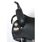 15 In Hilason Horse Trail Pleasure Endurance Synthetic Saddle Black