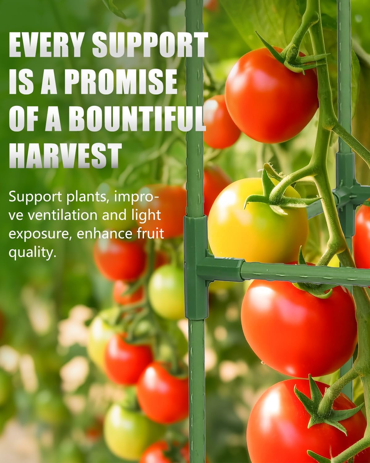 3 Pack Tomato Cage for Garden, 47 Inch Heavy-Duty Tomato Trellis, Height Adjustable Garden Trellis for Climbing Plants Vegetables Flowers Cucumber Peony