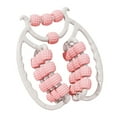 thumbnail image 3 of Rodillo de masaje de piernas circular de 360 ​​grados para entrenamiento, yoga y gimnasio. Rosa, 3 of 8