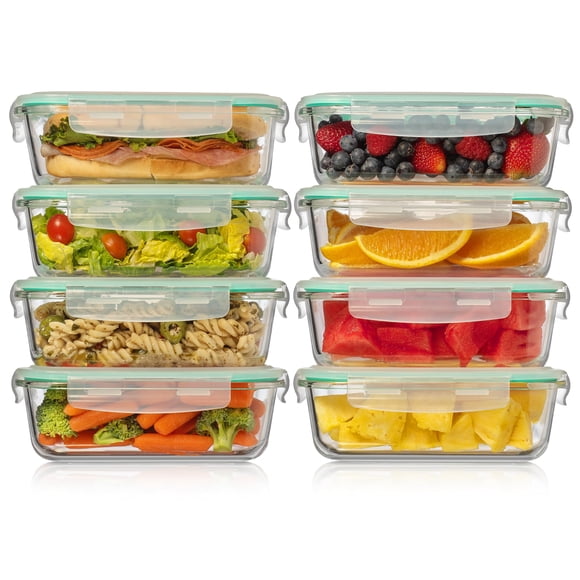 Recipientes de vidrio Fusion Gourmet de 1 litro (paquete de 8)