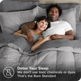 thumbnail image 3 of Bare Home 7-Piece Bed-in-a-Bag - King, Light Gray with Gray Sheet Set, 3 of 7