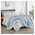California King Quilt Set Aqua Blue Lightweight Soft Quilt Cal King