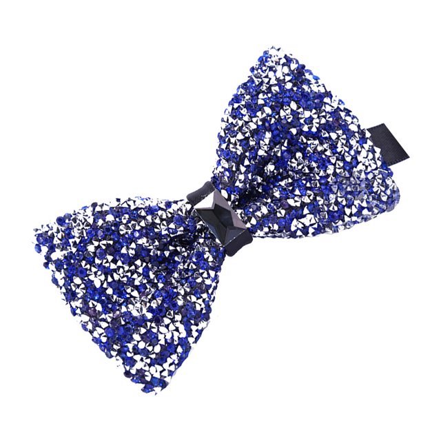 Sonducket Lazos de diamantes de imitación, lazos de cristal, corbata ornamental ostentosa, accesorio de ropa ajustable a la moda para banquetes y Accesorios de disfraces uno Sonducket AP009820-01B