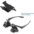 thumbnail image 4 of Magnifying Glass with 2 LED Lights, 8 Detachable Lenses, Head Mounted Magnifier, Hands Free Magnifier for Repair, Watch (2.5X 4X 6X 8X 10X 15X 20X 25X, 4 of 5
