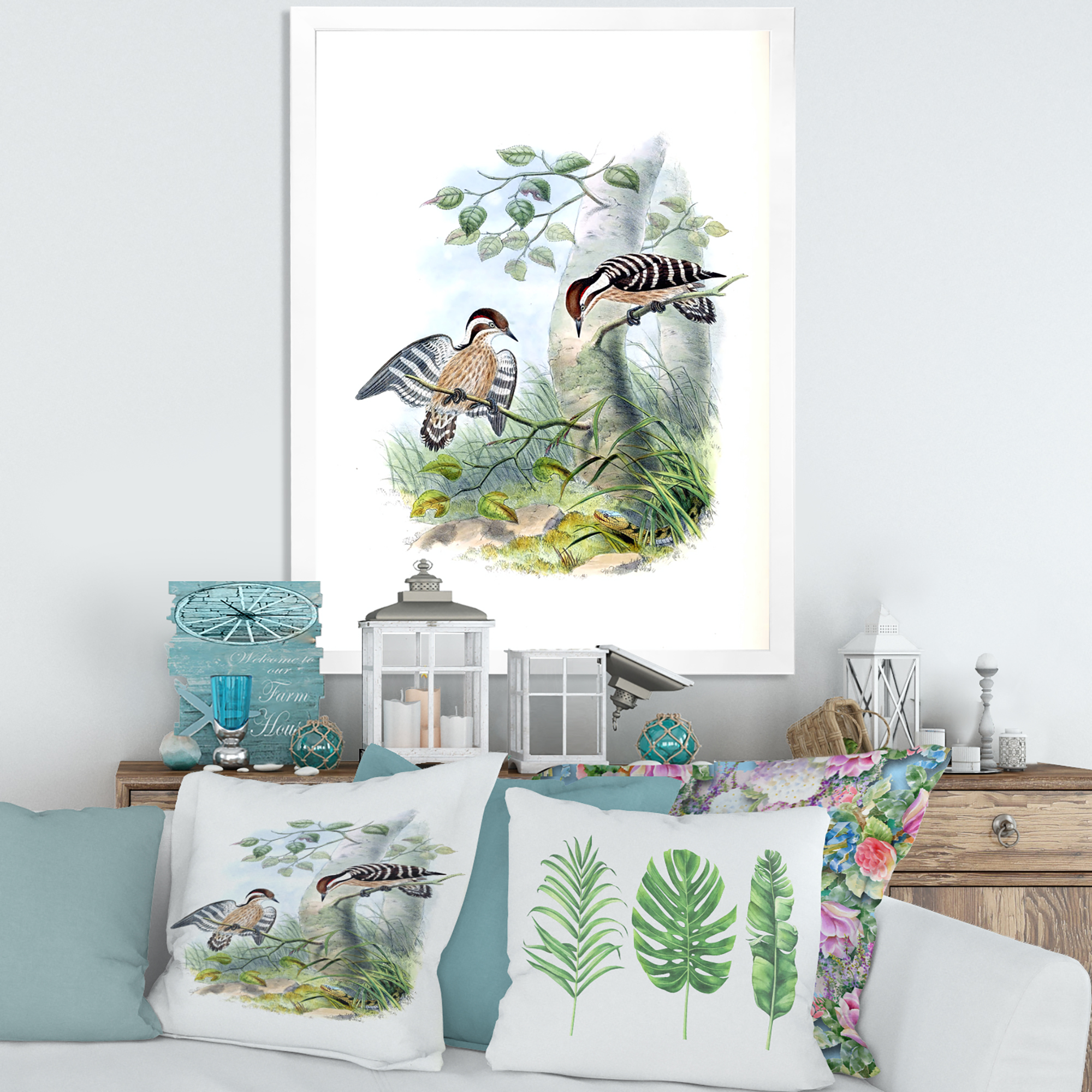 Designart 'Ancient Birds In The Wild I' Traditional Framed Art Print