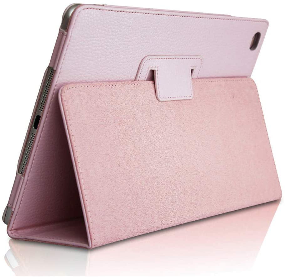 New Apple iPad 3 iPad2 Pink Premium Leather Case Pouch Flip Stand PU 