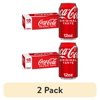 (2 pack) Coca-Cola Soda Pop Cans, 12 fl oz, 18 Pack