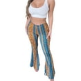 thumbnail image 1 of goowrom Pantalon Palazzo Évasé à Taille Haute Extensible Imprimé Boho pour Femmes, 1 of 6