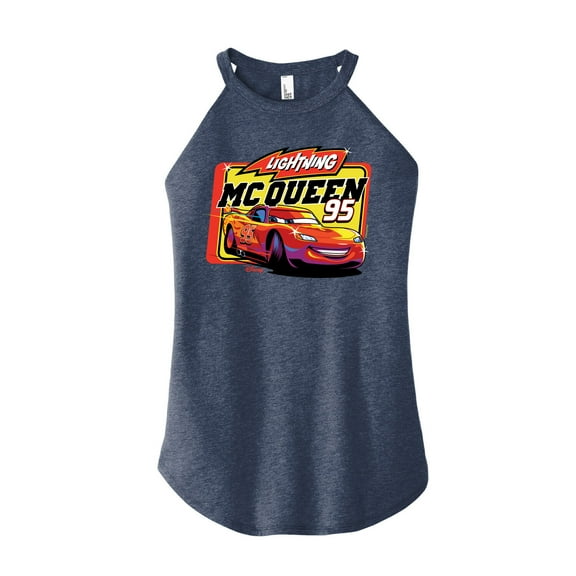 Disney Cars - Original Lightning McQueen #95 - Juniors High Neck Tank Top
