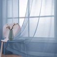 thumbnail image 4 of Juego de 2 paneles de cortinas KOUFALL, color azul transparente, 213 cm de longitud, 4 of 7