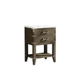 thumbnail image 3 of ANGELES HOME 24 Inch Bathroom Vanity with Single Sink with Countertop, Solid Wood Vanity with 2 Drawers, Plywood Bathroom Vanity with Sink, Grey Oak, 3 of 9