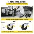 thumbnail image 6 of KFFKFF Rolling Garage Stool 300/400LBS Adjustable Swivel Work Shop Seat with Casters, 6 of 9