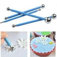 thumbnail image 4 of 4Pcs Metal Ball DIY Cake Tools Fondant Cake Decorating Sugarcraft Gumpaste Flower Modelling Mold, 4 of 5