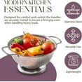 thumbnail image 4 of Bellemain 5-Quart Stainless Steel Metal Colander for Kitchen, 18/8 Food Strainer Kitchen Tools, 4 of 7