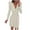 White, variant on LLYwey Fall Maxi Dresses for Women 2024 Fashion Winter Casual Solid Dress V-Neck Long Sleeve Dress New Boho Dresses Black Xl