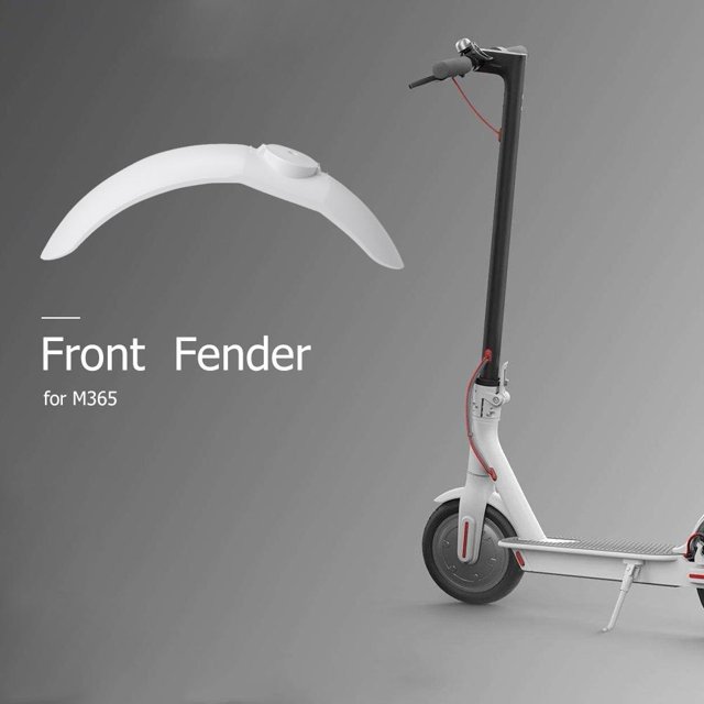 Defensa Tmvgtek M365 Guardabarros Guardabarros Pata De Cabra Eléctrica Scooter (Guardabarros Delantero Blanco)