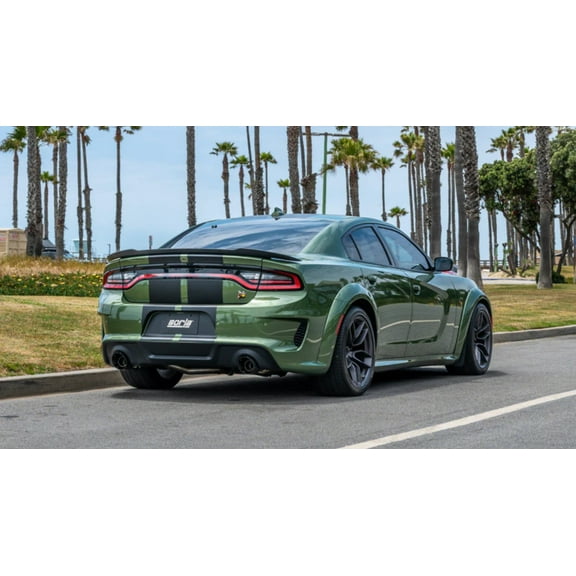 Borla 60729CFBA 5-Inch Carbon Fiber and Black Anodized Exhaust Tips for 2015-2024 Dodge Charger and 2023 Chrysler 300C