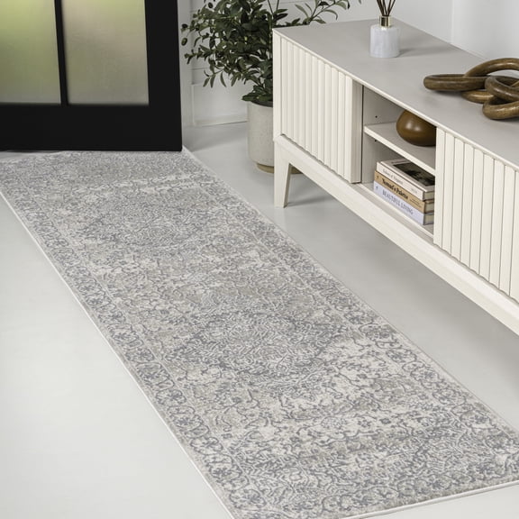 JONATHAN Y MODERN PERSIAN 2 x 8 Runner Rug, Modern Persian Vintage Medallion - Cream, MDP100C-28