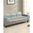 thumbnail image 2 of Vintage Blue Brown Sofa Couch Cushion Covers Washable, Removable Stretchable Sectional Couch Covers,Farmhouse Country Shabby Wood Grain Slipcovers for L & T Shape Sofa Furniture Protector S Size 1 pc, 2 of 7