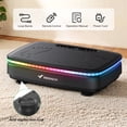 thumbnail image 6 of MERACH LED Light Vibration Plate Exercise Machine, Vibrating Muscle Toner, Bluetooth Speaker Whole Body Workout Fitness Platform with Resistance Bands, 330lbs Capacity, 6 of 10