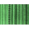 thumbnail image 1 of Ahgly Company Indoor Rectangle Solid Emerald Green Modern Area Rugs, 7' x 10', 1 of 4