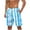 Blue, variant on ZRGHAOYLQ Blue Striped Beach Shorts for Men Summer Mens Quick Dry 5 Inch Swim Trunks Plus Size Shorts With Pockets and Elastic Waistband Hawaiian Outdoor Sports Short Pants