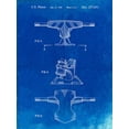 thumbnail image 2 of Borders, Cole 25x32 White Modern Wood Framed Museum Art Print Titled - PP385-Faded Blueprint Skateboard Trucks Patent Poster, 2 of 4