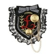 thumbnail image 2 of EHJRE Beautiful Lapel Farbic Brooches for Male Female British Navy Wind Pins 9, 2 of 7