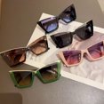 thumbnail image 2 of Large Frame Cats Eye Sunglasses for Unisex, Anti-UVA and Anti-UVB Protection, PC Lens Material, Sun-Resistant Eyewear for Outdoor Activities, 2 of 5