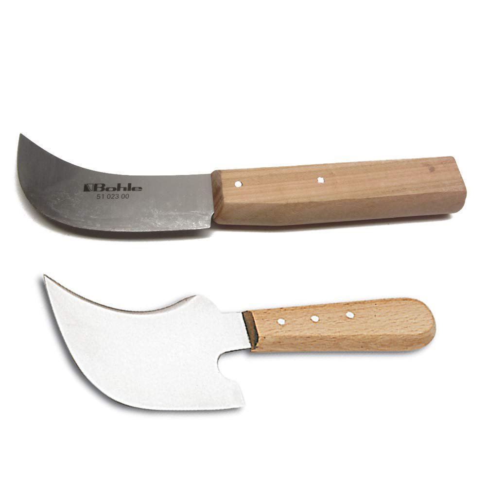 Ramelson Lead Caming Round Head Knife & Lead Crescent Knife Stainless