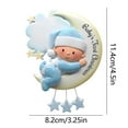 thumbnail image 3 of Seyotauo 2025 The First Christmas Ornament – Boy Girl on Moon - Personalized Holiday Keepsake – Custom The 1st Christmas Ornament for Boy & Girl – Resin DIY Hand Painted Gift for The 1st Xmas, 3 of 5