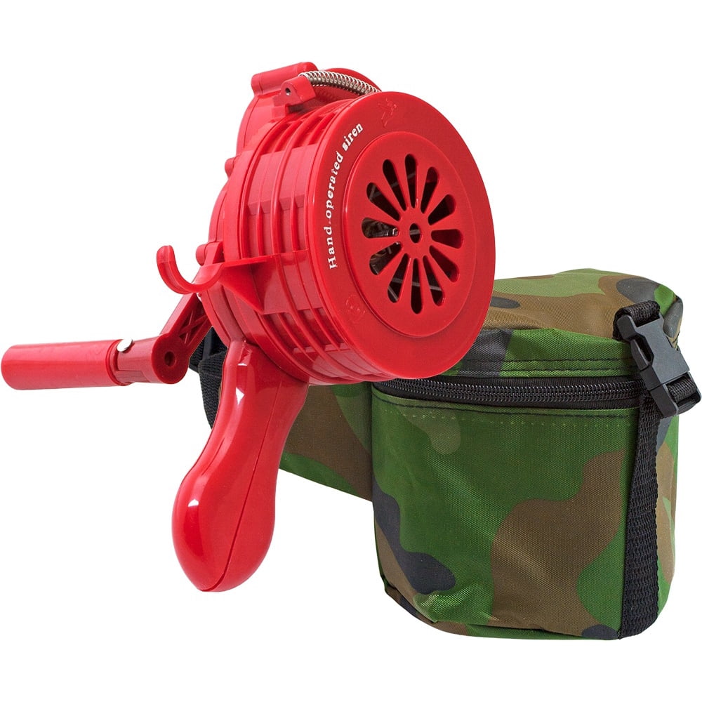 Vixen Horns Hand Crank Siren, Loud Portable Airraid Hand Held Siren
