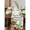 thumbnail image 4 of Strawberry Table Runner 36 Inches, Summer Fruits Spring Floral Botanical Bed Runner Dresser Scarves Tabletop for Indoor Outdoor Parties/Ceremony/Banquet, 13"x 36", 4 of 8