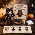 thumbnail image 3 of Patchwork Skeleton Witch DIY Sewing Kit Beginner-Friendly Doll Making Set with Gothic Cute Plush Halloween Craft Activity for Adults Teens Spooky Room Decor Gift, 3 of 5