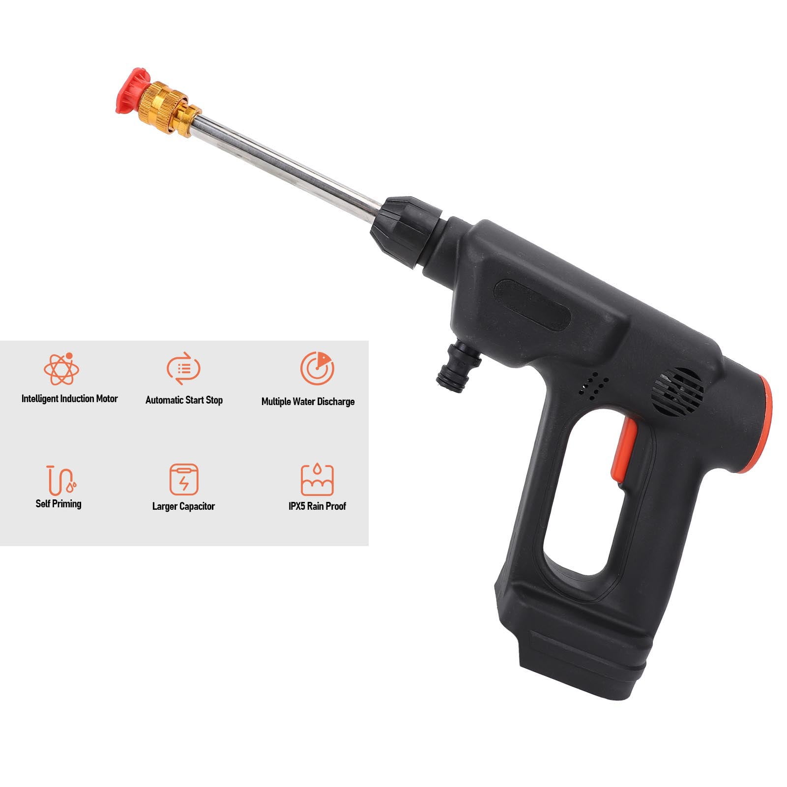 LIWI-Laveuse À Pression Sans Fil,Nettoyeur Haute Pression Sur Batterie