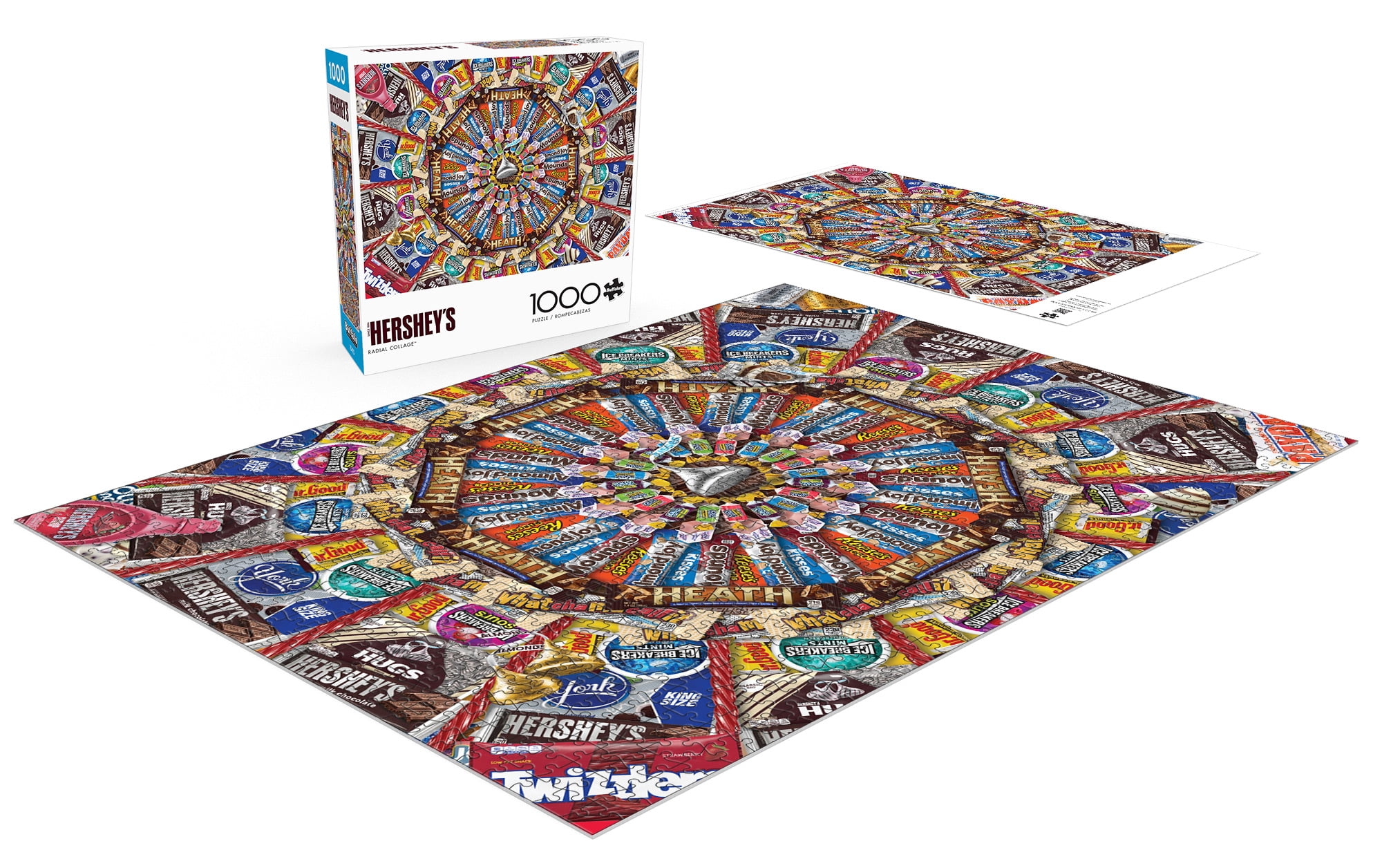 Buffalo Games 1000-Piece Hershey's Radial Collage Interlocking Jigsaw Puzzle for Adults Ages 14+