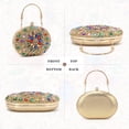 thumbnail image 2 of LHSHID Women Rhinestone Evening Clutch Purse Bag Bling Glitter Sparkly Diamond Tote Bag Crystal Wedding Party Bag, 2 of 7