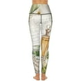 thumbnail image 3 of Women's High Waisted Yoga Leggings with Pockets，Bohemian Color，Tummy Control Non See Through Workout Athletic Running Yoga Pants, 3 of 6