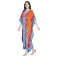 thumbnail image 4 of Gypsie Blu Women's Plus Size Kaftan Dresses Printed Long Maxi Dress for Ladies Girls, 4 of 6