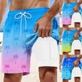 thumbnail image 2 of Kcolen Men Swim Trunks Board Shorts with Compression Liner Swimsuits Quick Dry Bathing Suit Pockets Swimwear, 2 of 5