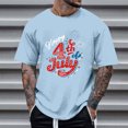 thumbnail image 1 of Tops para hombre, blusas y camisas de cuello redondo y manga corta para hombre, tops casuales de cuello redondo y manga corta con estampados especiales para hombre., 1 of 5
