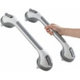 thumbnail image 2 of TAILI Grab Bars for Bathtubs and Showers 2 Pack Suction Grab Bar, Heavy Duty Shower Handle Removable Bath Handrails for Seniors and Elderly, Bathroom Safety Grip No Drilling Waterproof,Grey, 2 of 4