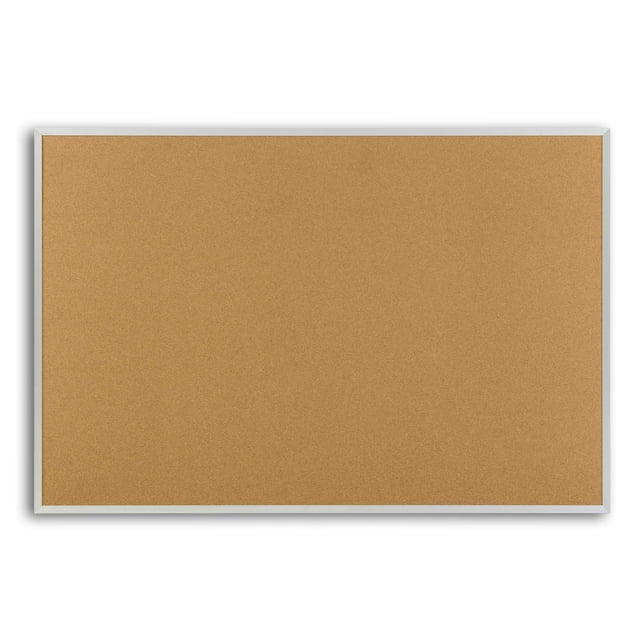 Pizarra de corcho natural 122 x 183 cm con marco de aluminio