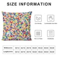 thumbnail image 5 of Shiartex  Fiesta Round Rainbow Colored Pattern Throw Pillow Cover,Decorative Square Accent Pillow Case&nbsp;Pillowcases for Couch Bed Car Living Room, 5 of 5